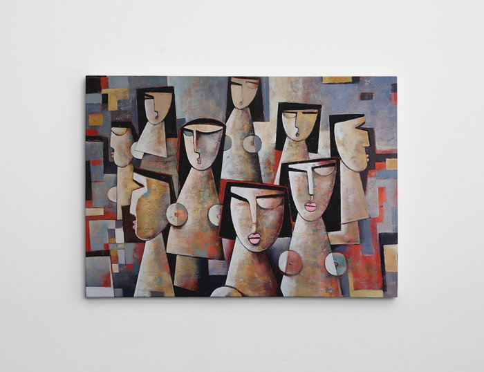 Wallity WY325 Lienzo Decorativo Multicolor 50 x 70 cm